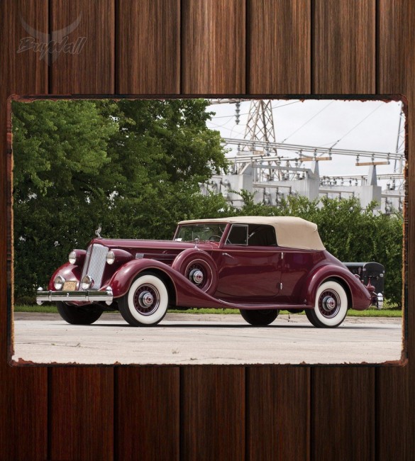 Металлическая табличка Packard Twelve Victoria Convertible by Dietrich 533 Металлическая табличка Packard Twelve Victoria Convertible by Dietrich 533